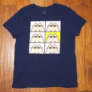 Pusheen shirt navy Unisex